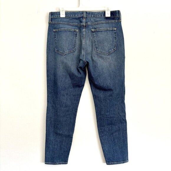 AMO Twist Mid-Rise Blue Ankle Jeans in Dark Vintage Women’s Size 32 - Picture 5 of 10